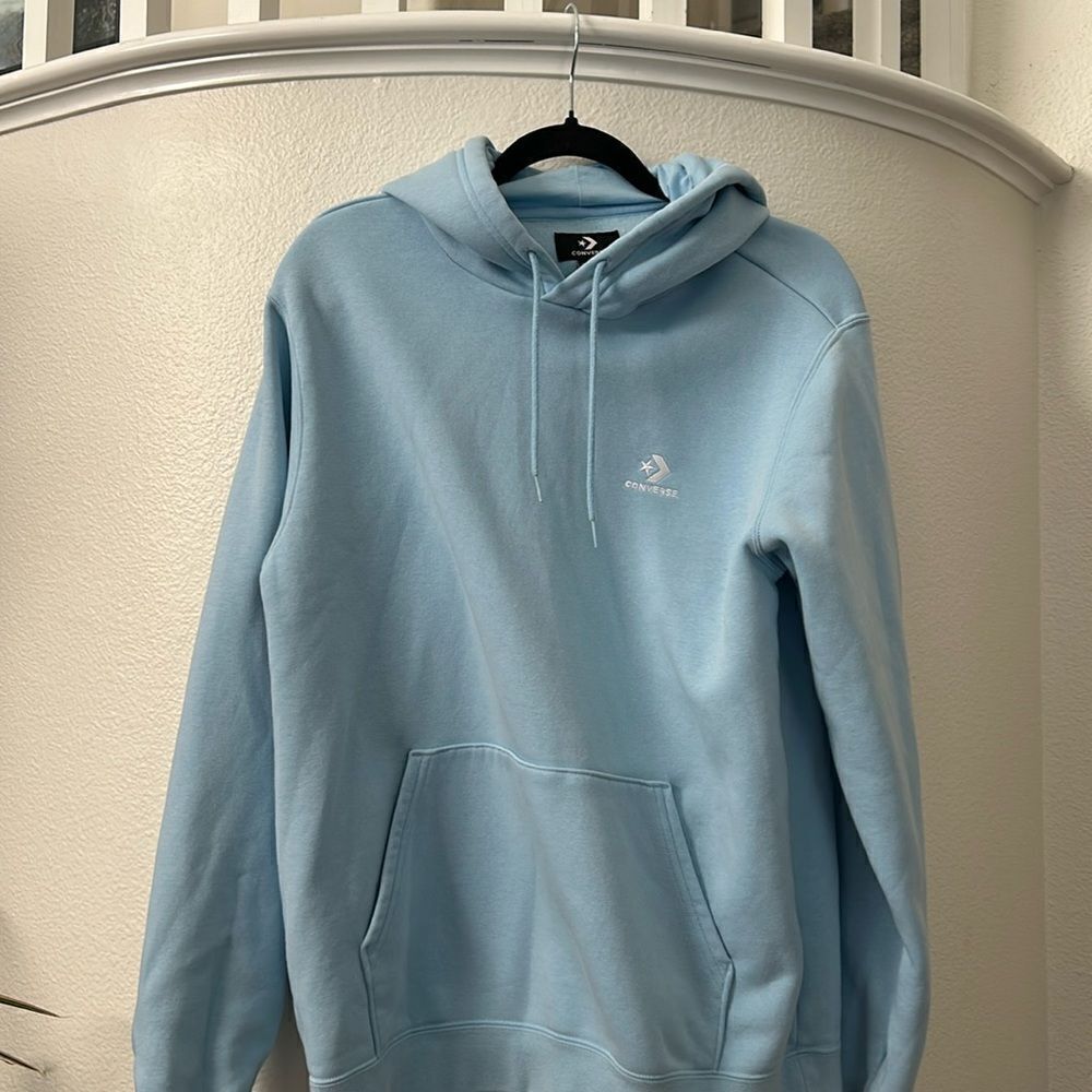 Like new pretty light blue hoodie